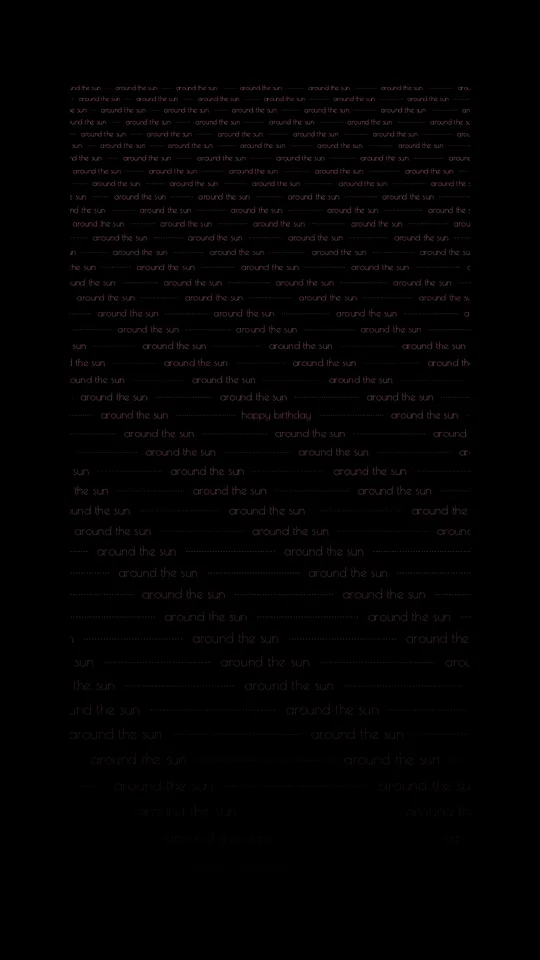 the title with whole rows, fading from full at the top to nothing at the bottom