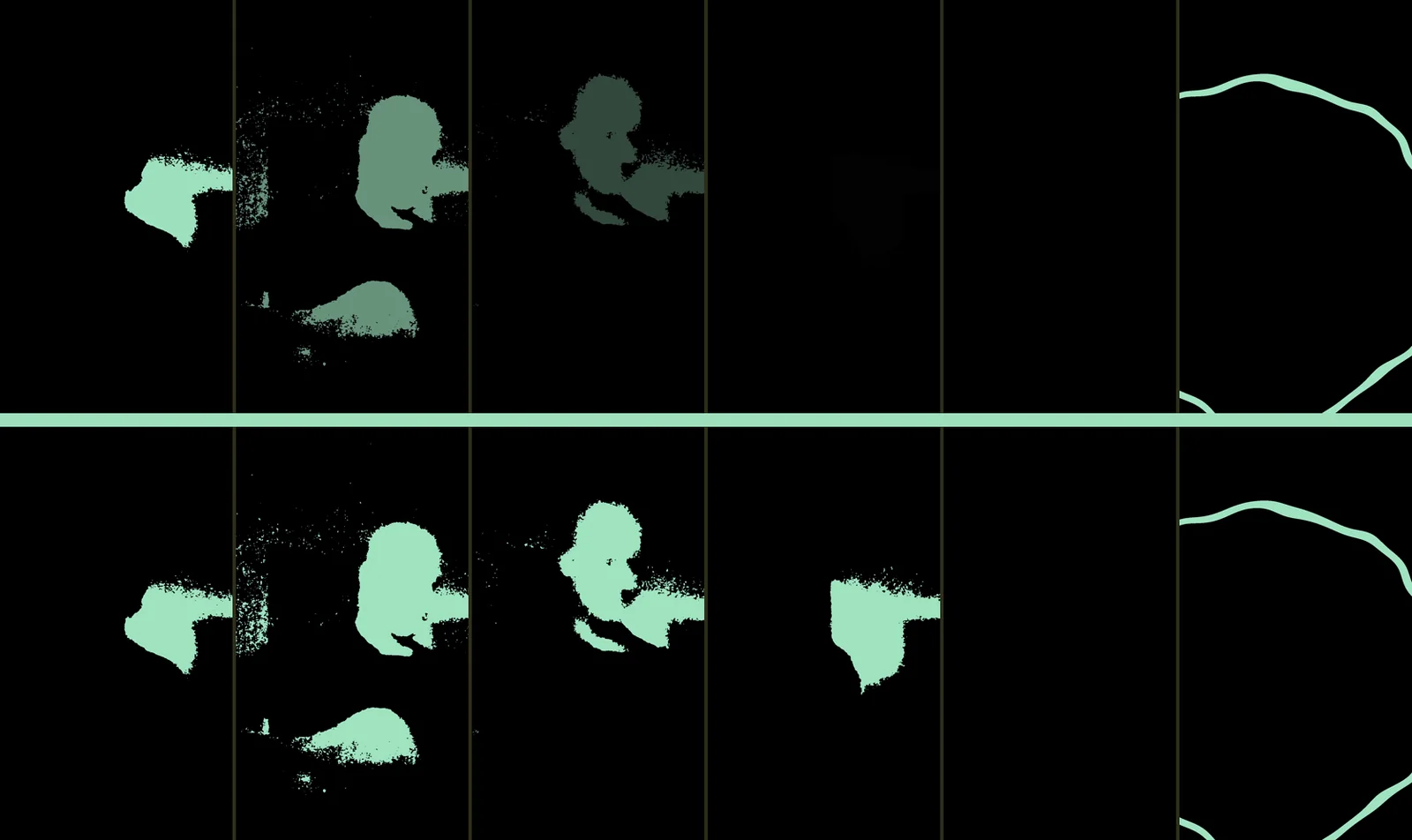 the last bar of the second video, faded and cut