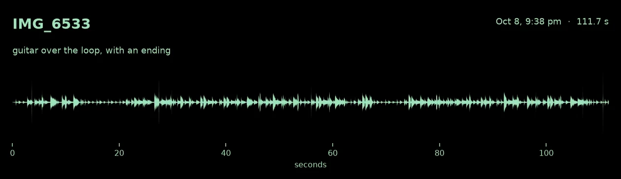 the second video's sound